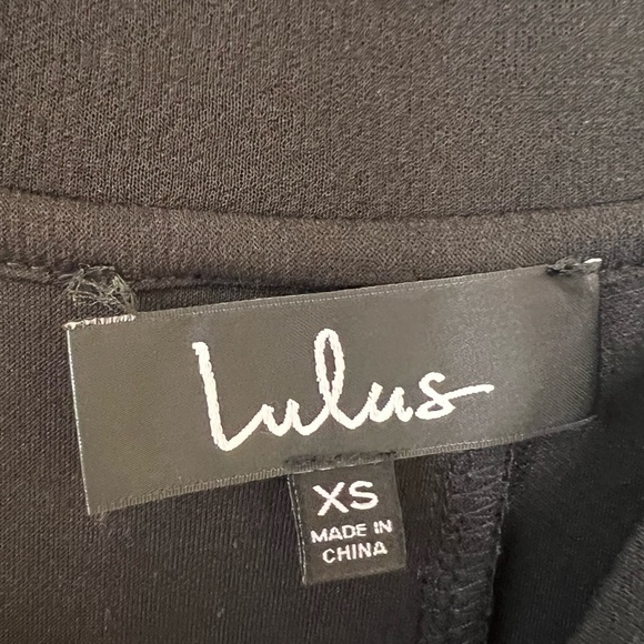 LuLus Tranquil Black Mock Neck Button-Back Midi Dress - Picture 7 of 10